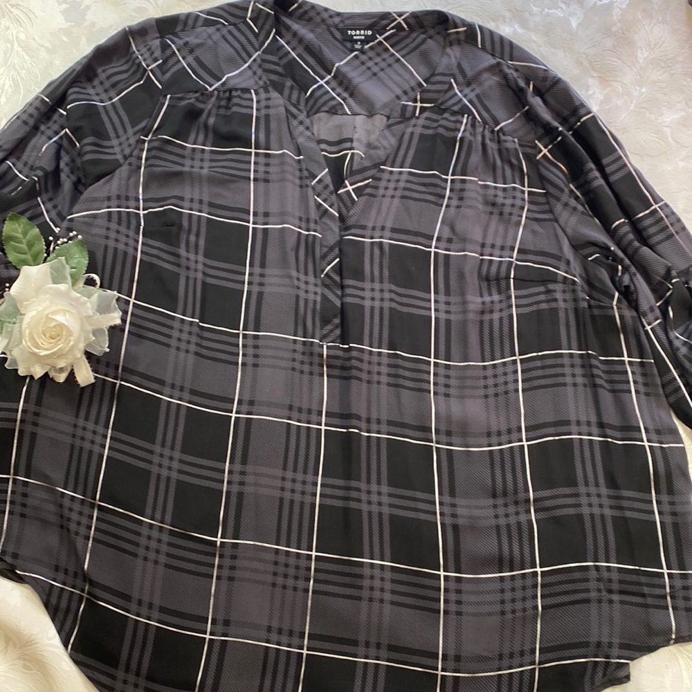 Plaid Top by Torrid